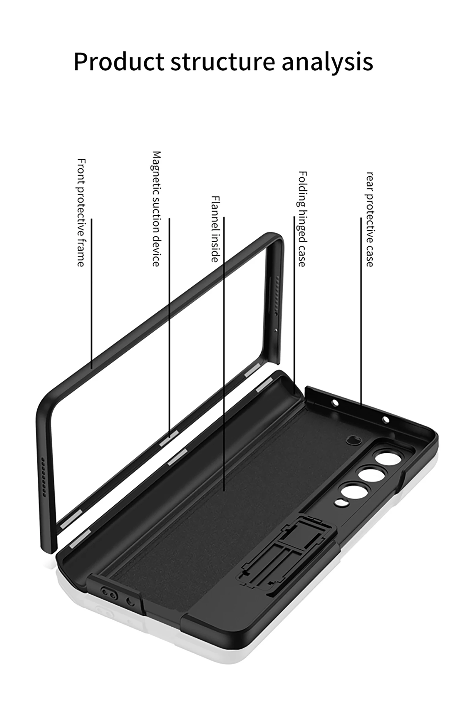 GKK Original Hülle für Samsung Galaxy Z Fold 8 Ultra 7 6 5 Hülle Magnetisches Scharnier Panzerung Stoßfest Matt Harte PC-Abdeckung für Z Fold 4 – Detail 11