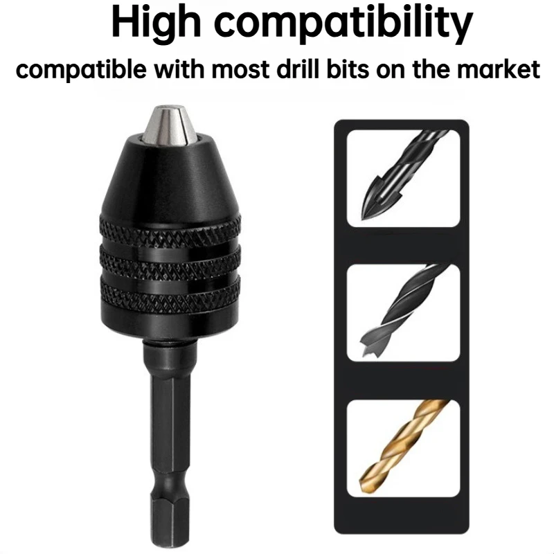 0,3-6,5mm Schnellwechsel-Sechskant-Bohrfutter Dreiklauen-Selbstzentrierendes Spiralbohrfutter 0,3-3,6mm Elektrische Schleifwerkzeuge – Detail 6
