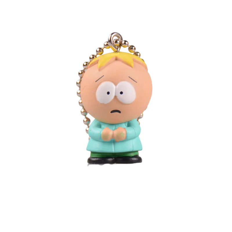 سلسلة مفاتيح على شكل أنيمي من ساوث بارك ، دلايات من كلوريد البولي فينيل ، ألعاب قابلة للتحصيل ، ديكورات ، هدية دمية تمثال ، 5 في كل مجموعة