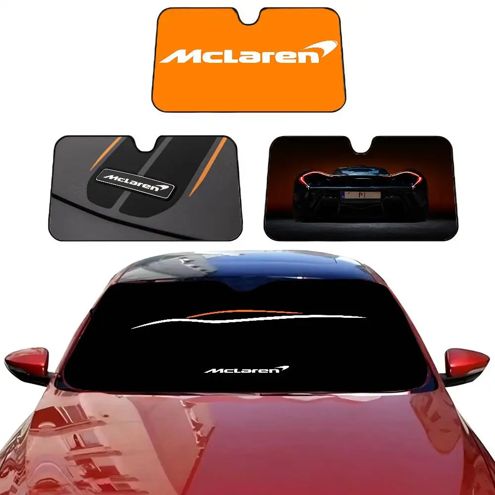 

Модный солнцезащитный козырек с логотипом M-McLaren для переднего окна автомобиля, подходит для большинства седанов и внедорожников, блокирует максимальное количество УФ-лучей, сохраняет прохладу в салоне автомобиля.