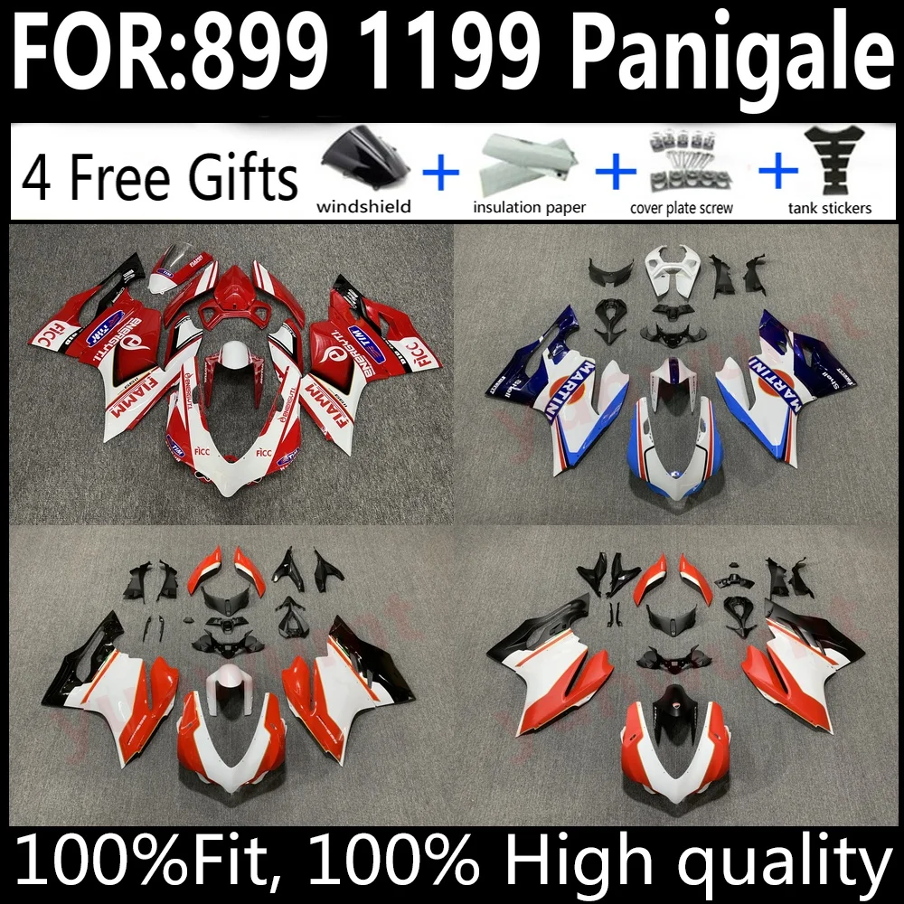 

ABS Bodywork Fairing Kit For Ducati Panigale 899 1199 2012-2015 Injection Molded Cowling Set High Quality