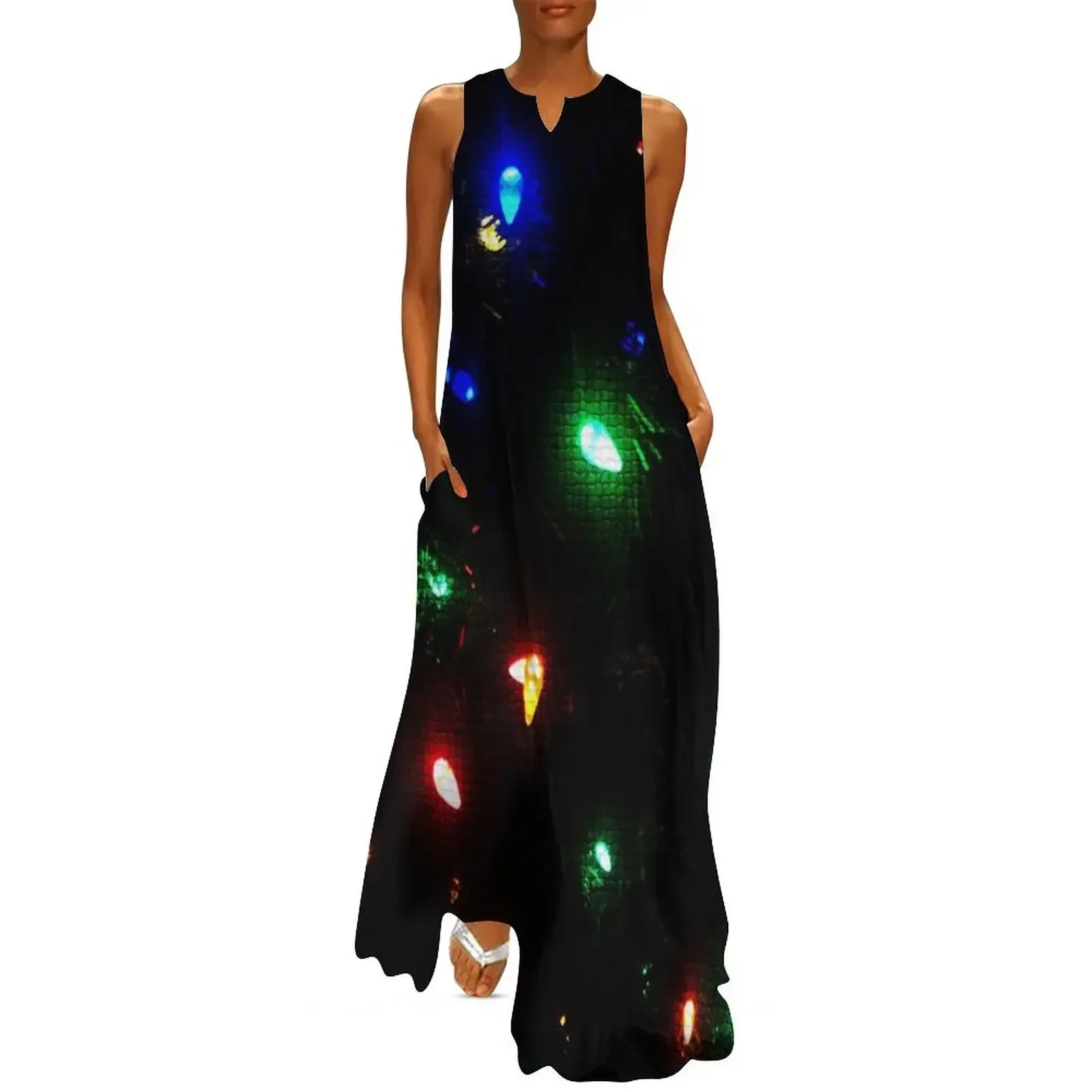 

Christmas Morning Lights Long Dress prom dress 2025 evening dress woman birthday dresses for women long sleeve