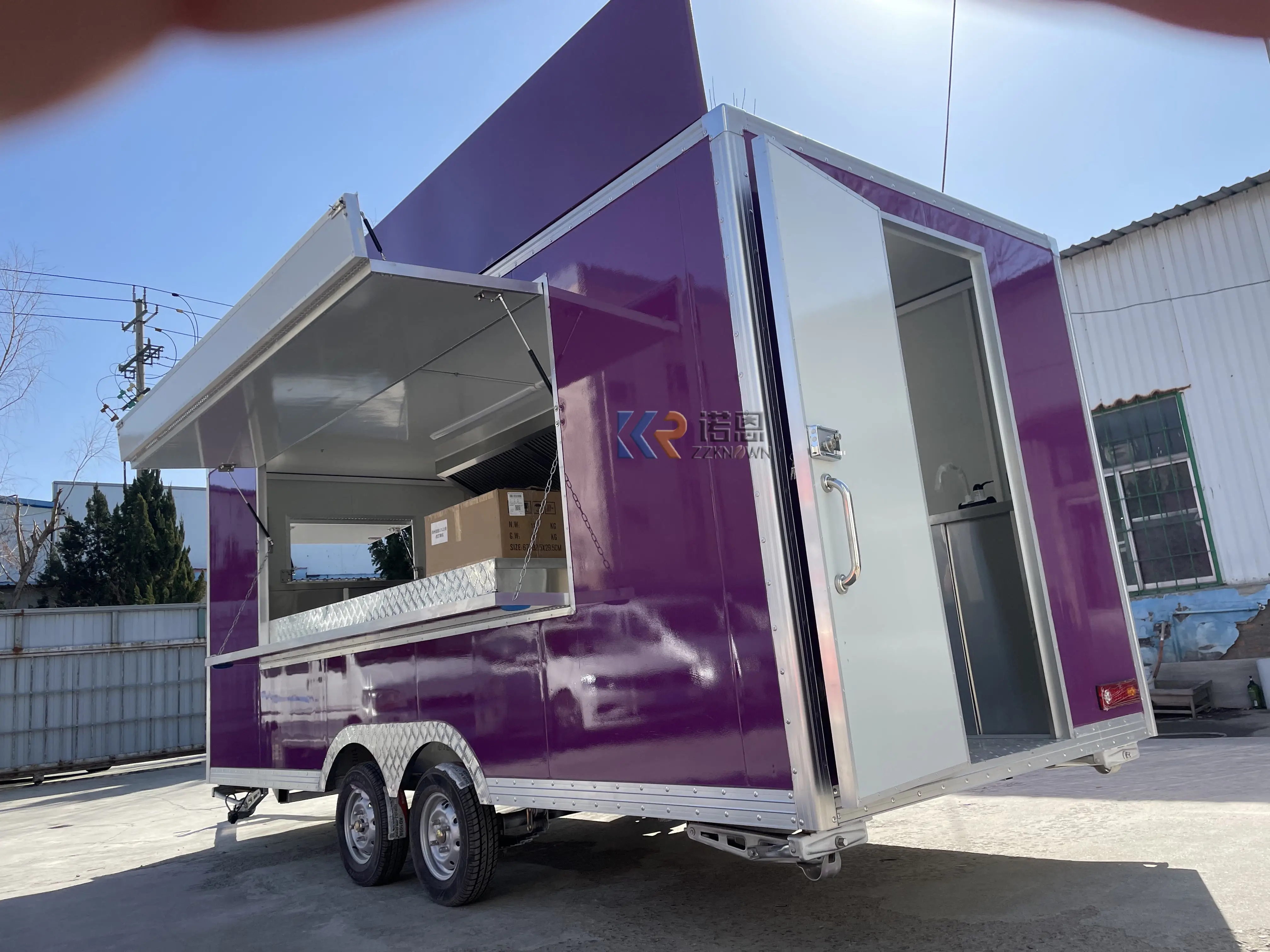 Rimorchio Mobile all'aperto dell'alimento del rimorchio degli alimenti a rapida preparazione del caffè Mobile all'ingrosso da vendere