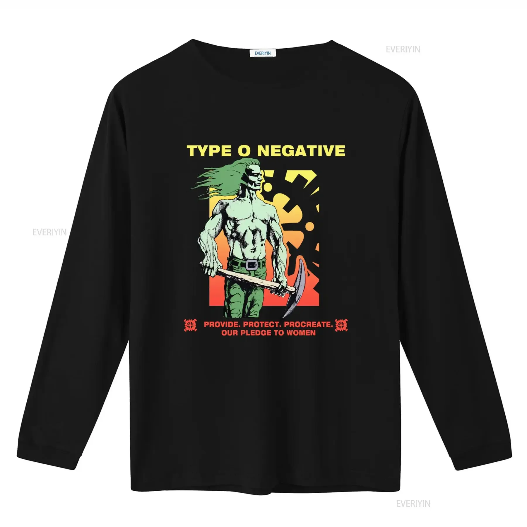 1995 Type O Negative Pledge To Women T Shirt Double Sides S 5Xl vintage Washed Top For Everyday Wear Breathable homme Soft