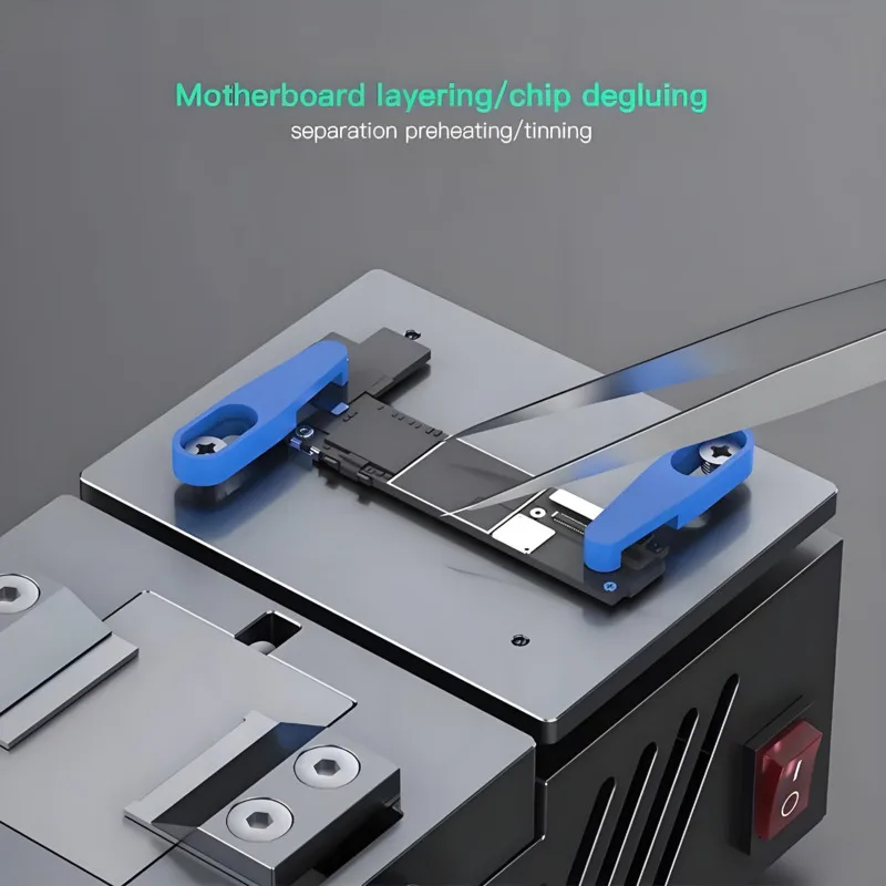 ZJ-X1 سخان مسبق متعدد الطبقات وآلة إزالة الصمغ مضادة للرش لهواتف iPhone/Huawei/Android طبقات دقيقة وإزالة رقاقة