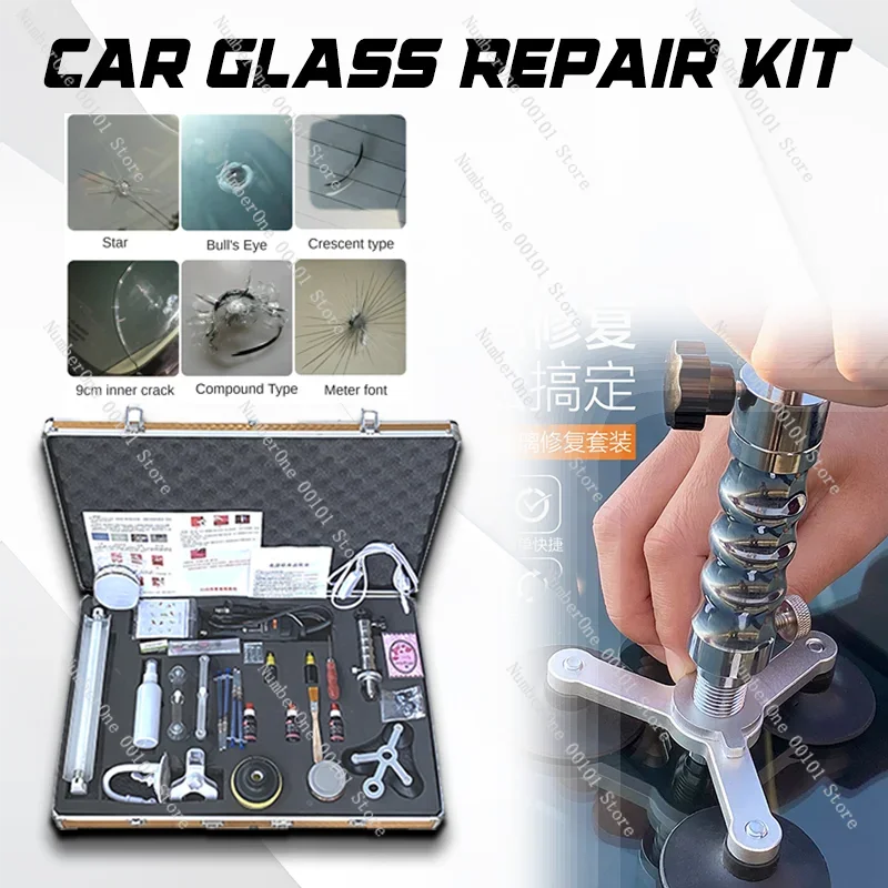 Professional Windshield Repair Restoration Tool Car Glass Repair Kit