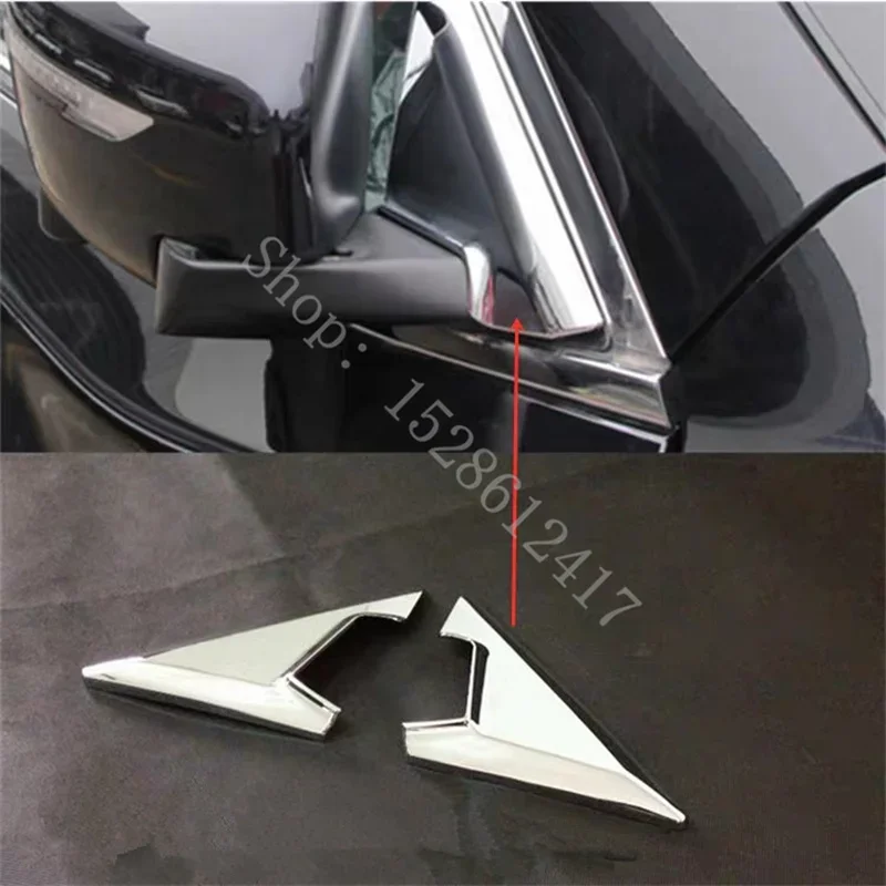 

For Nissan X Trail X-trail T32 2014-2021 Accessories Carbon Chrome Car Front A-pillar Rearview Tuning Mirror Bracket Cover