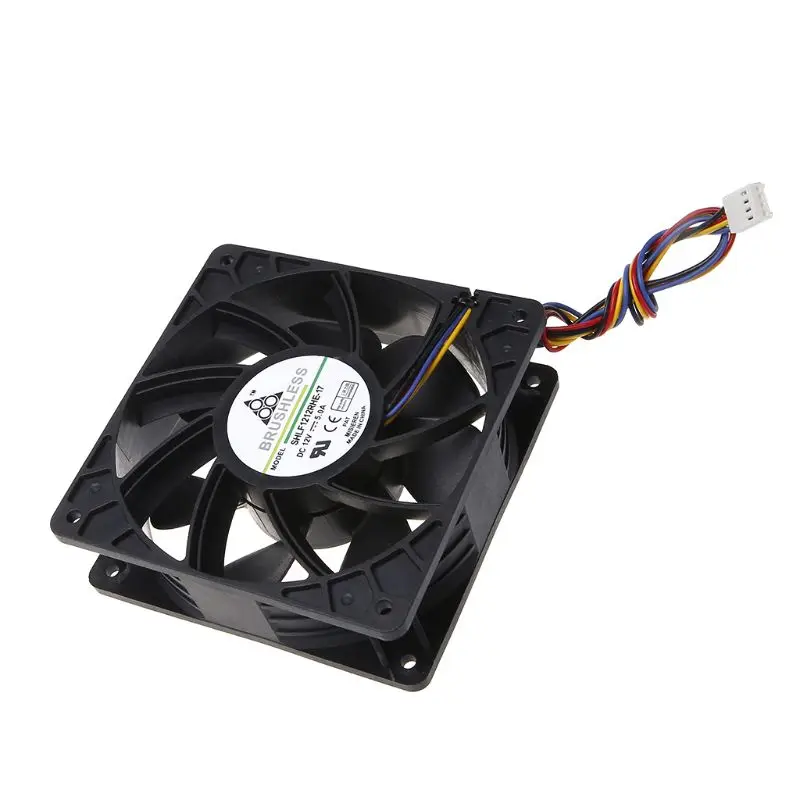 12cm Ball Bearing CPU Cooling Fan 12V 5A 120mm 12038 for DC Brushles Cooling Fan 4Pins 7500RPM Large Air Volumn Quiet