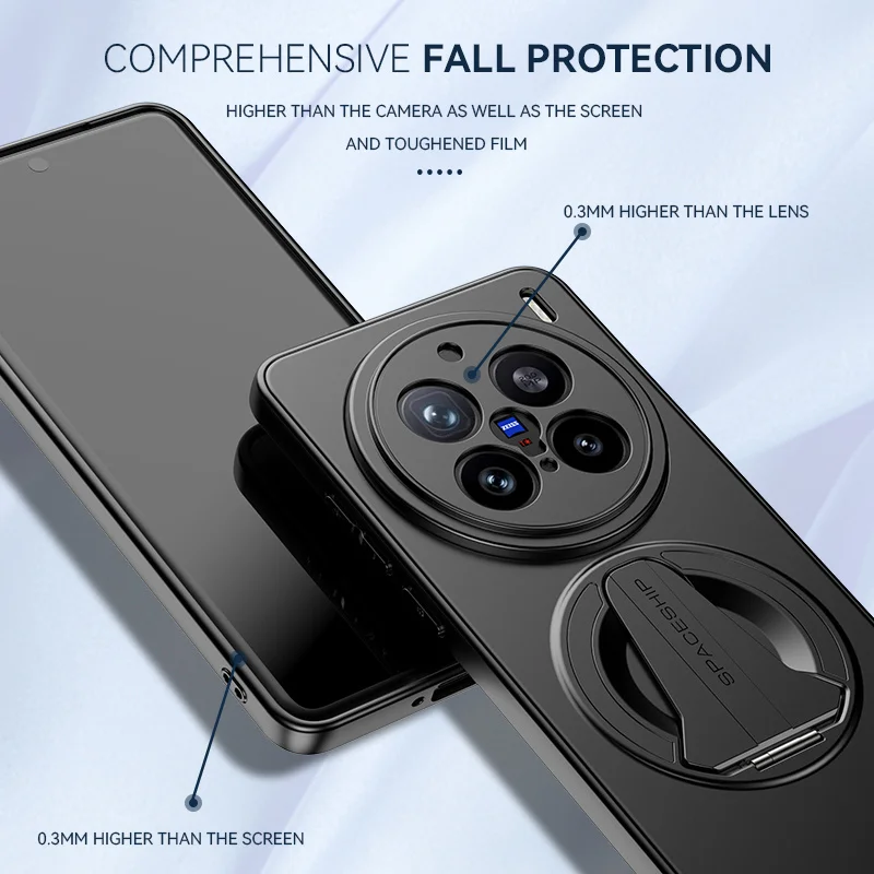 حافظة هاتف مغناطيسية قابلة للطي لهاتف VIVO X100 X200 Ultra X100 X200 S30 Pro Mini S20 S19 غطاء شحن لاسلكي