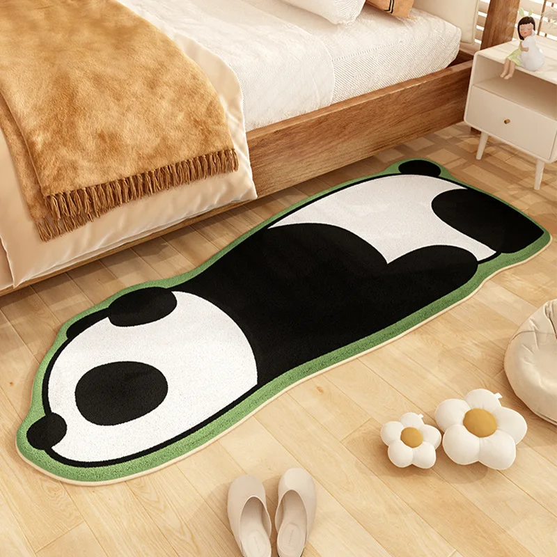 VIKAMA Flanell-Teppich für Kinderzimmer mit Cartoon-Motiven und unregelmäßiger Form, Lesebereich-Dekoration für Kinderzimmer