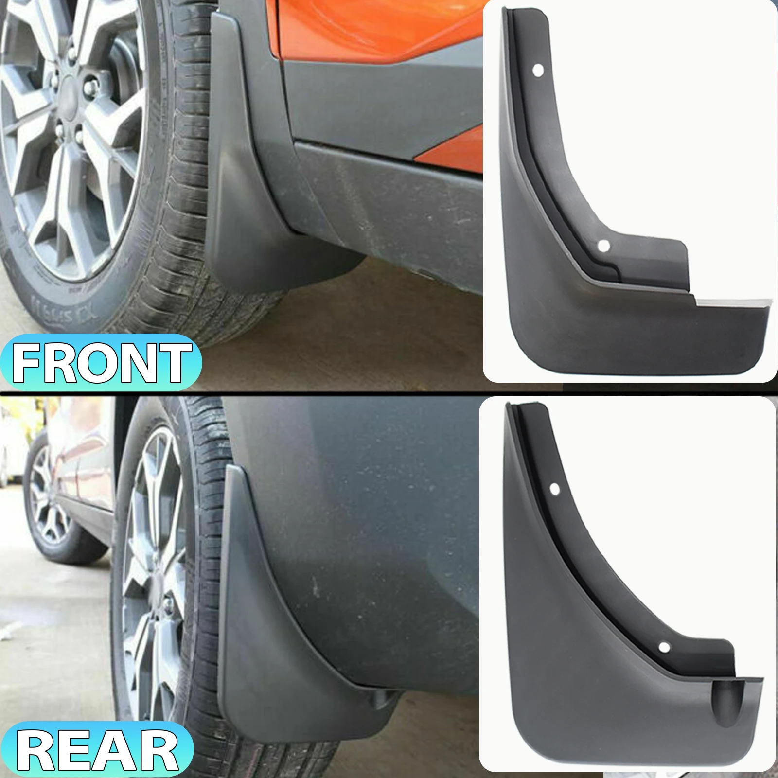 4x/Set Molded Car Mud Flaps Splash Guards For Kia Seltos SP2 2019 2020 2024 Mudflaps Mudguards Car Front Rear Wheel Tyre Styling