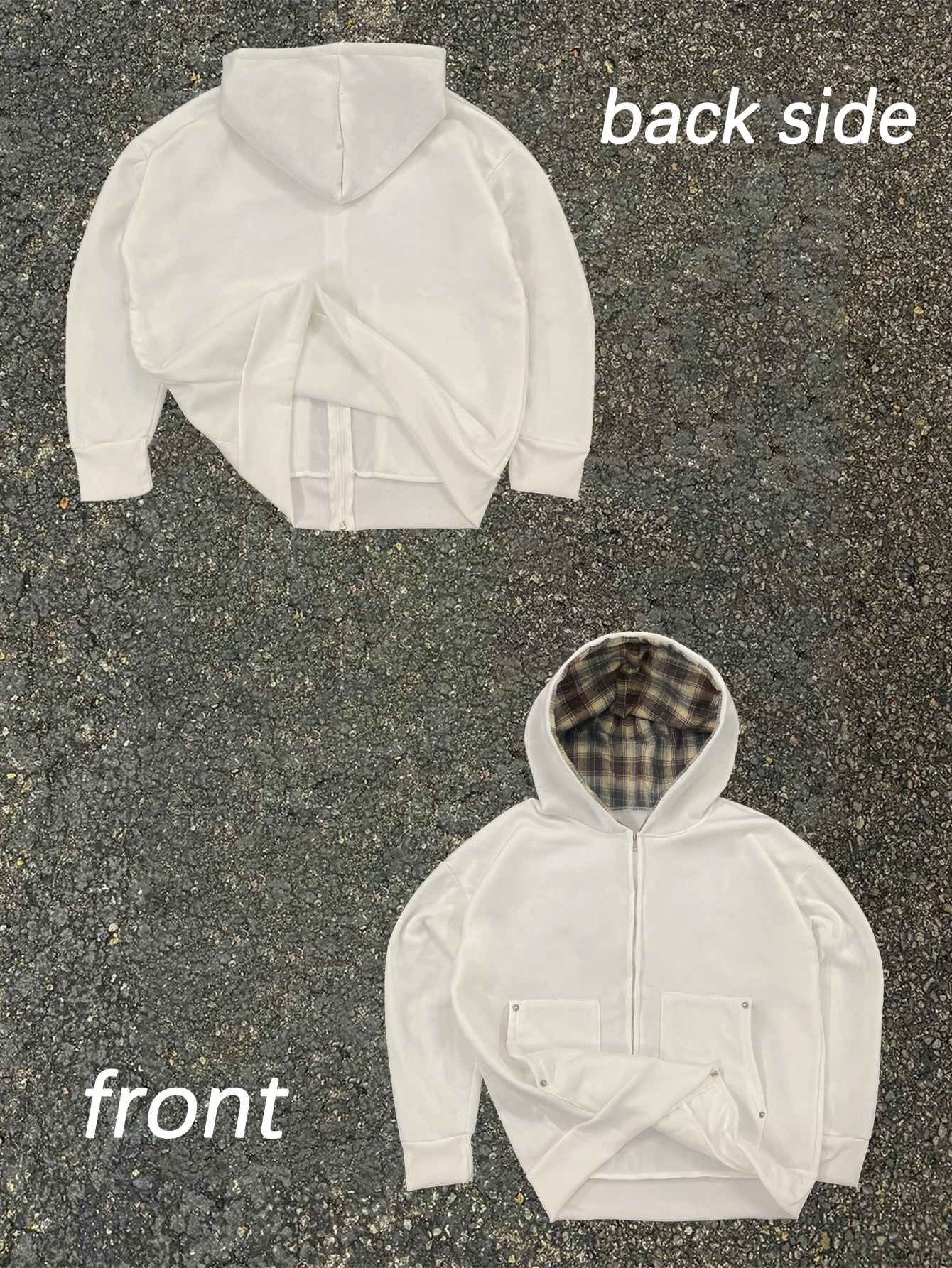 

Женская повседневная ретро-толстовка серого цвета с декоративным клетчатым узором, на подкладке, с капюшоном на молнии, укороченная, 2026