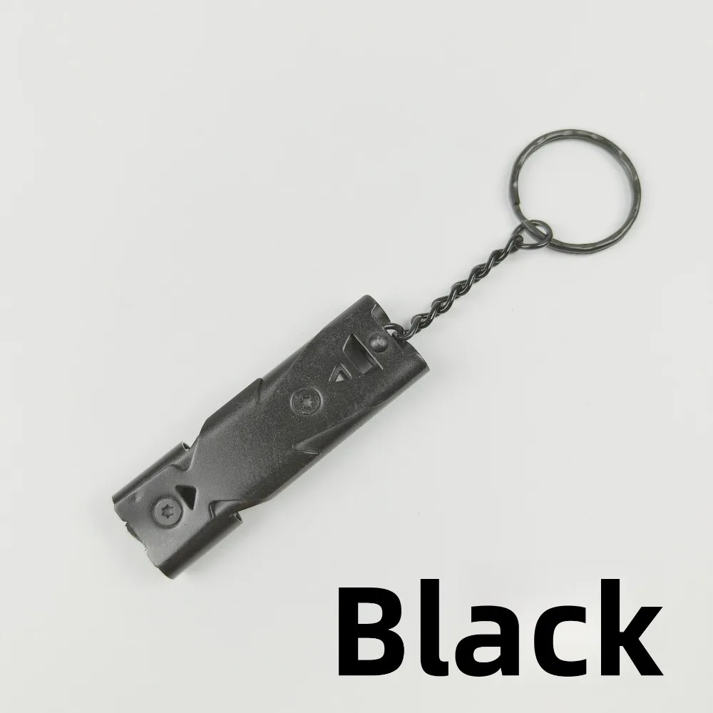 صفارة نجاة عالية الديسيبل - صفارة طوارئ عالية الأنبوب مزدوجة عالية التردد من الفولاذ المقاوم للصدأ للاستخدام في الهواء الطلق #6