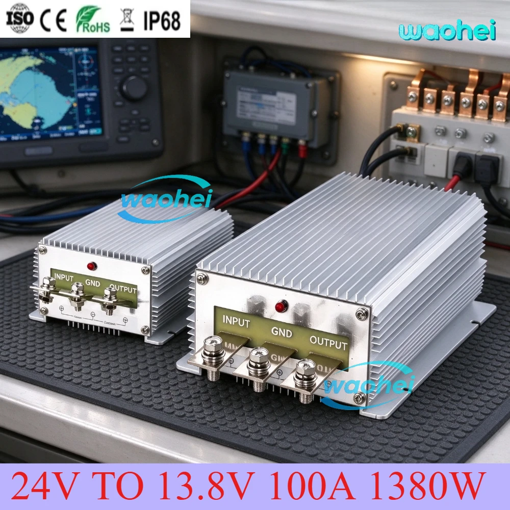 24V To 12V 13.8V 120A 100A 80A DC DC Step Down Converter 24V-13.8V Buck Regulator Voltage Transformer Stabilizer for Cars Module