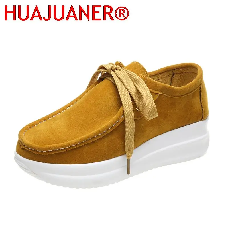 

Женские кроссовки на массивной подошве 2026: Новинка, однотонные, на шнуровке, для прогулок, дышащие, нескользящие, на платформе