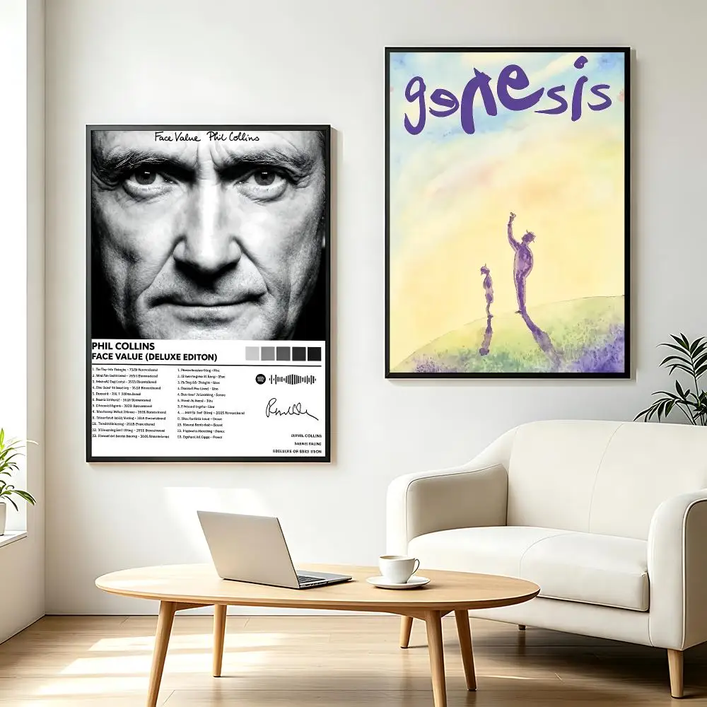 music Phil Collins Poster  Poster HD Printing Fresh and Nordic Home Decor Wall Art for the Living Rooms Hallways Gift Giving