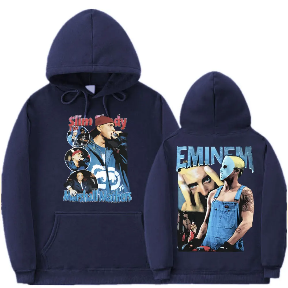 Sudadera con capucha con estampado de Rap Slim Shady I\'m Marshall matthers Eminem Anger Manager Tour para hombre, de gran tamaño Sudadera con