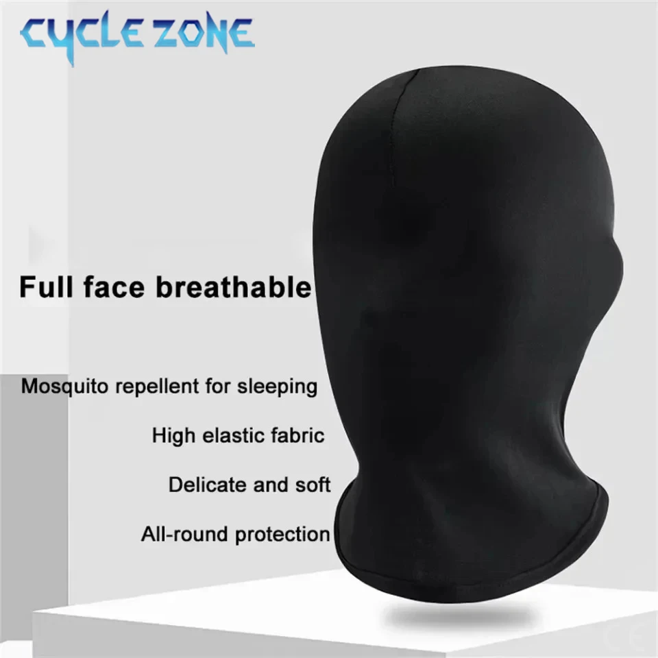 Full Face Mask with No Hole UV Protection All-round Protection Balaclava for Men Women Winter Warm High Elastic Fabric Mask Hat