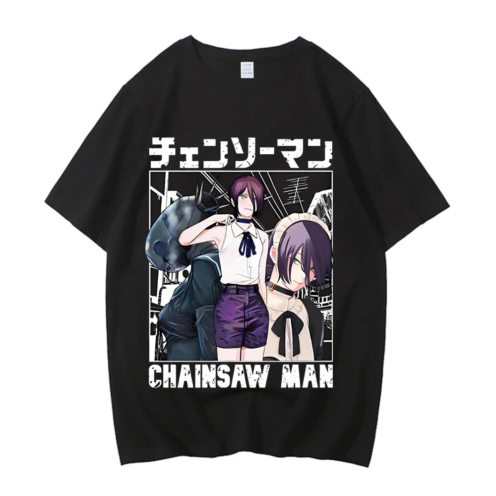 

Anime Chainsaw Man Reze T Shirts Kobeni T-shirt Manga Denji Power T Shirt Makima Tops Tees High Quality Tshirt