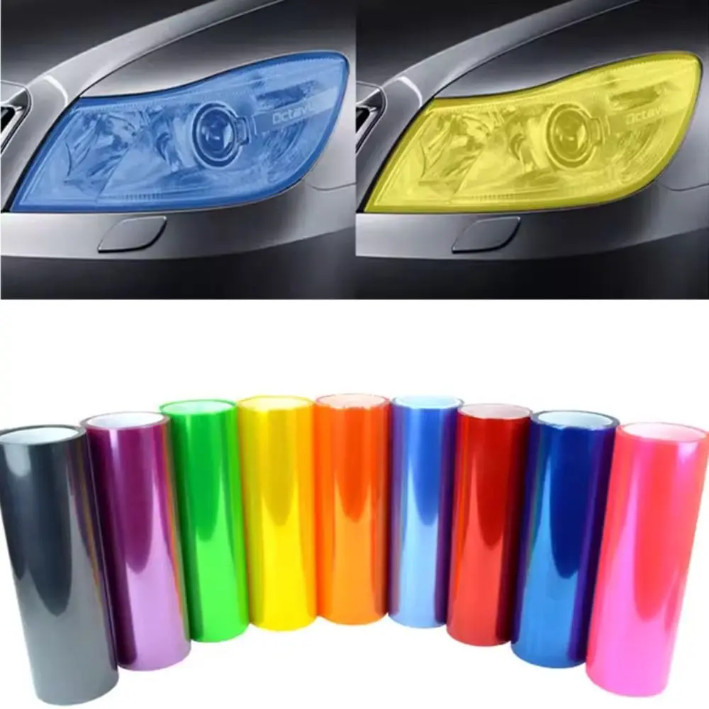 

Anti-Collision Automotive Light Film Self-adhesive Universal Car Protective Film 40*300cm Protective Automotive Headlight Film
