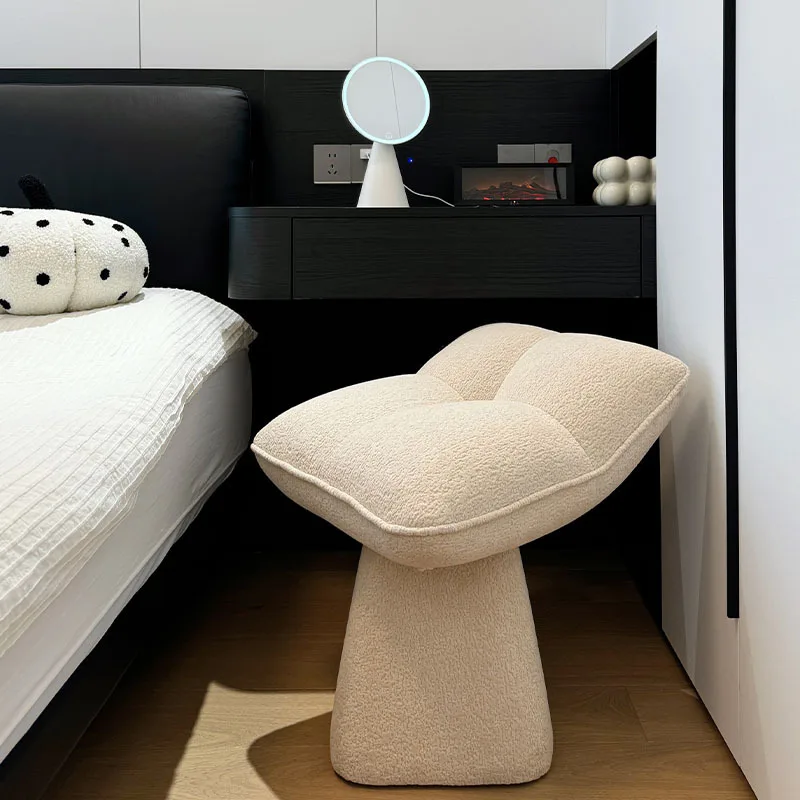 

Solid wood makeup stool single lazy sofa rotatable home dining chair bedroom dressing stool new