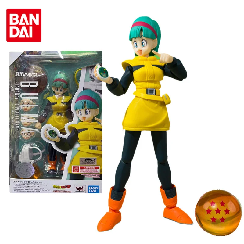 

Bandai Dragon Ball Figure SHF The Robot Spirits Namek Bulma Anime Figure Genuine Model Anime Action Figure Toys for Children