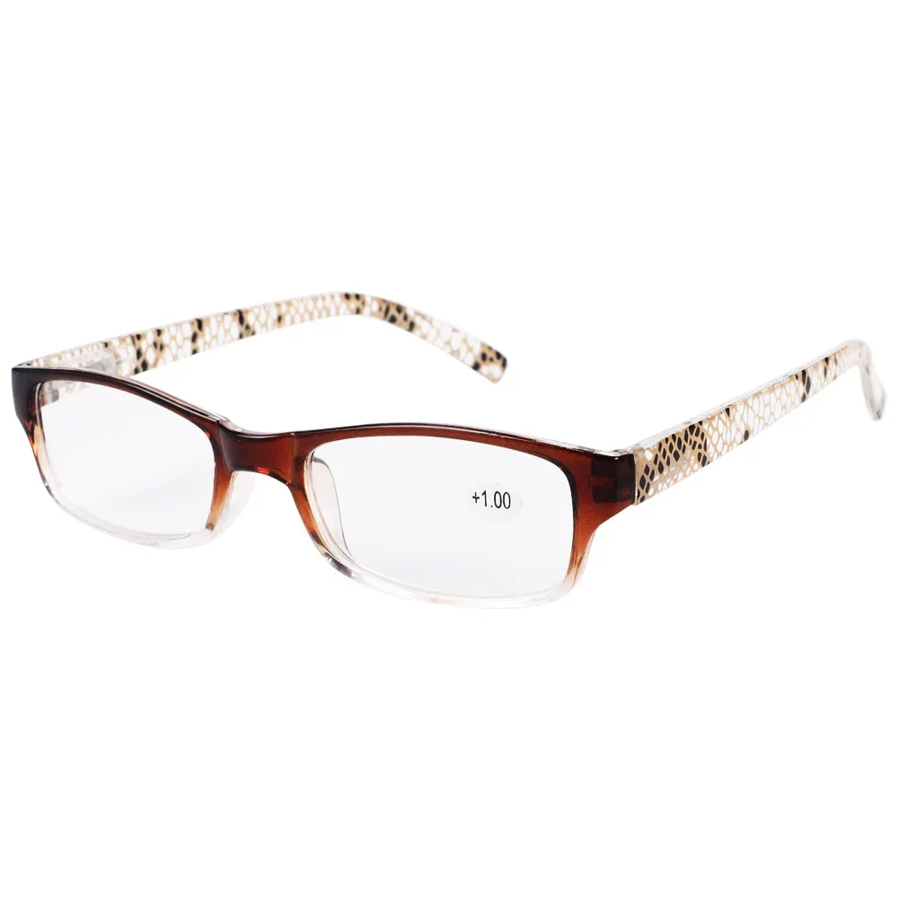 Fashion Vintage Women Reading Glasses Ladies Anti-blue Light Plus Diopter Eyewear Trendy HD Lens Far Sight Eyeglasses To +4.0