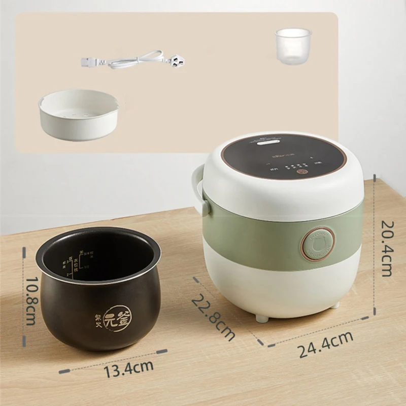 Bear Rice Cooker 1.6L Multifunctional Household Kitchen Appliance 12H Reservation Non-stick Pan Electric Hot Pot For Home