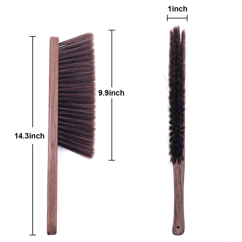 1 PCS Hand Broom Cleaning Brushes Bathroom Cleaning Brush For Cleaning Car/Bed/Couch,Wooden Handle