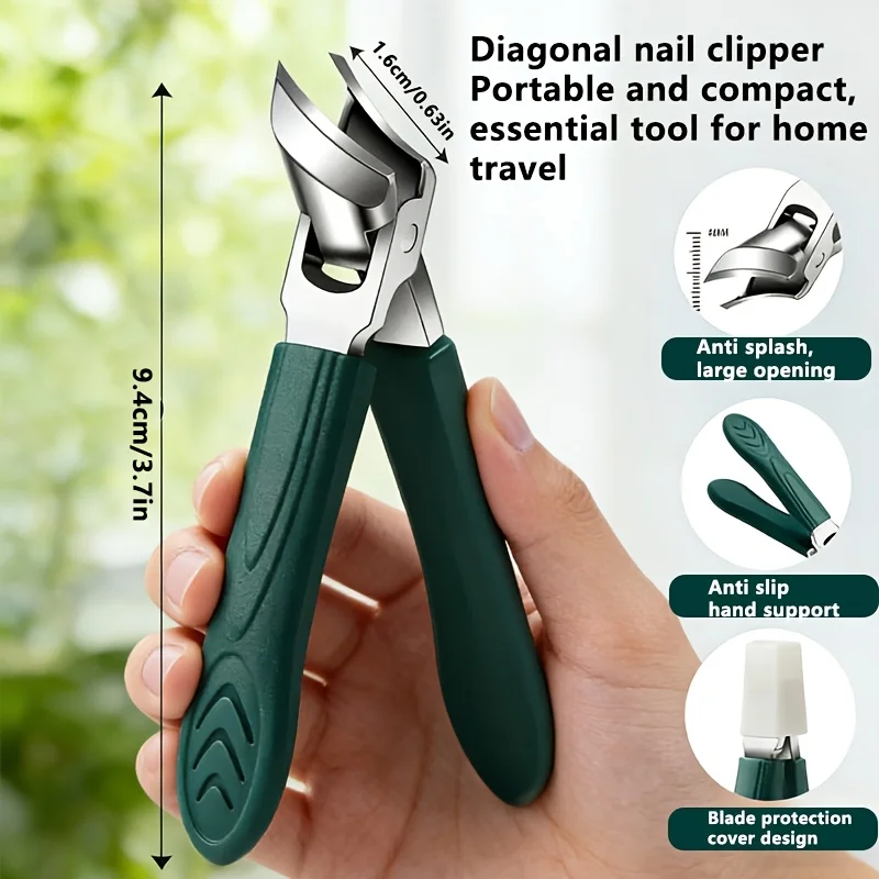 Thick Nail Design Stainless Steel Nail Clipper, Suitable for Adults and Seniors with Thick Hard Nails - Unisex, image 2