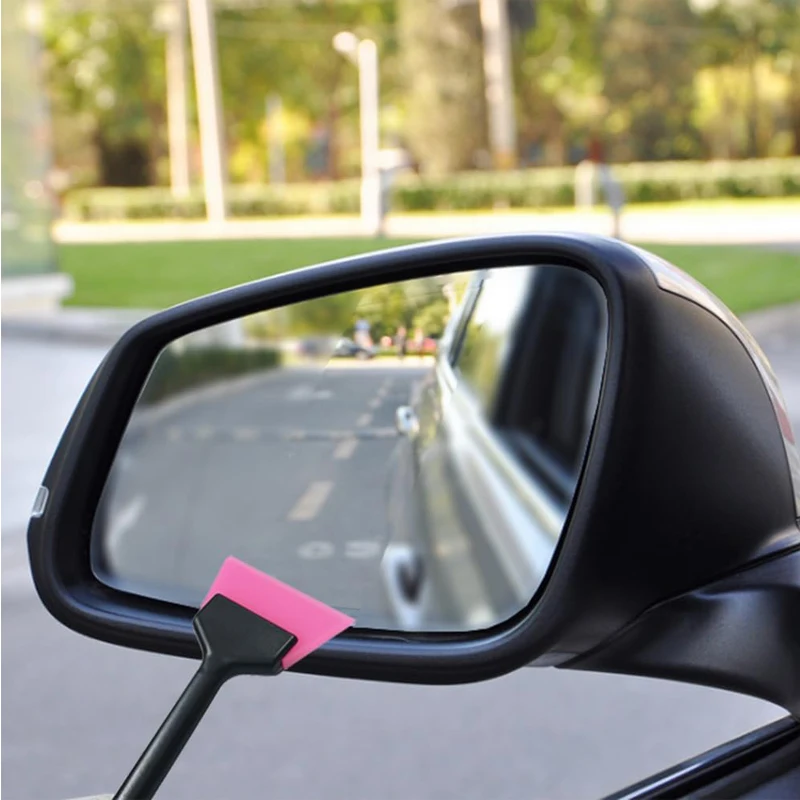 Mini Window Tint Squeegee Car Windshield Glass Quarter Squeegee Wiper Soft Rubber Blade Corner Film Installation Scraper - view 5