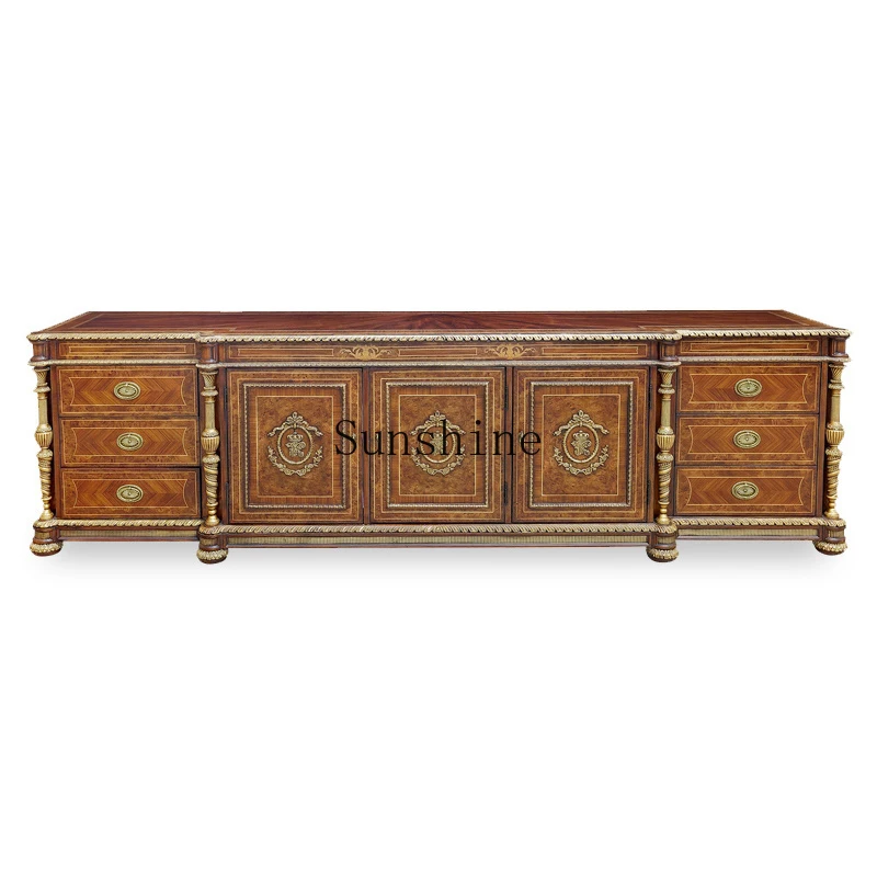 

European furniture neoclassical series large apartment living room TV locker
