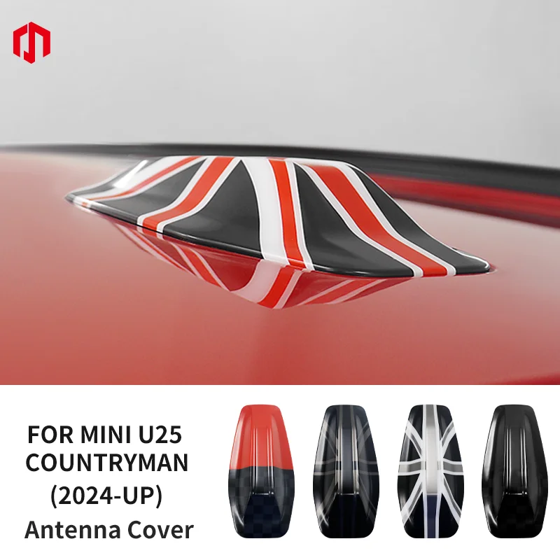 

ABS Car Roof Aerial Antenna Cover Stickers Shell For BMW MINI Countryman U25 2024 2025 Car Exterior Trim Decorative Accessories