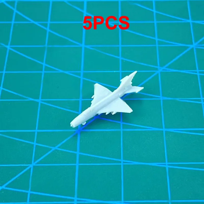 5PCS J-7G Length 21mm 36.7mm 42mm Battle Aeroplane Mould Uncolored Resin Fighter Jet Plane for DIY Fighting Aircraft Model