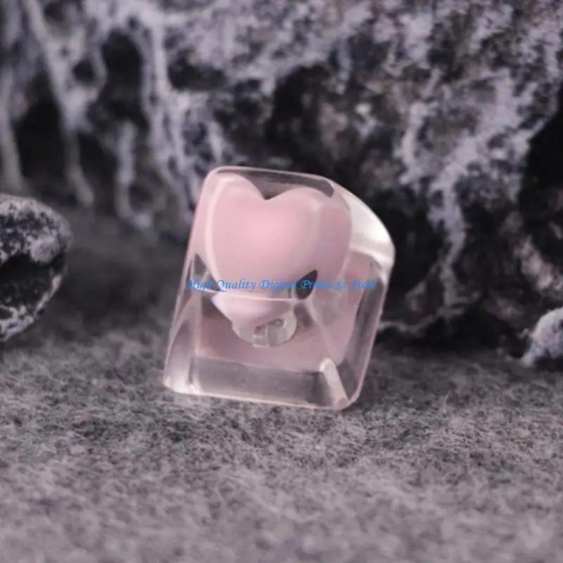 

U2JE Colorful Heart Keycap Handmade SA Profile ESC Keycaps for Mechanical Keyboards