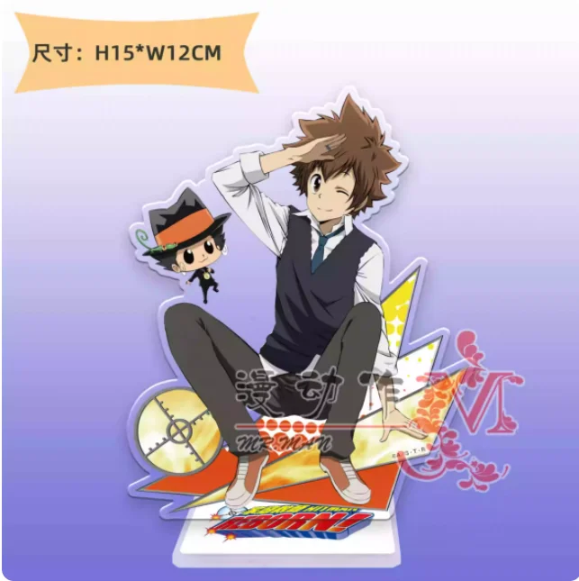 Anime REBORN! Sawada Tsunayoshi Hibari Kyōya Acrylic Stand Figure Model Plate Cosplay Collection Desktop Decor Gifts MDZ