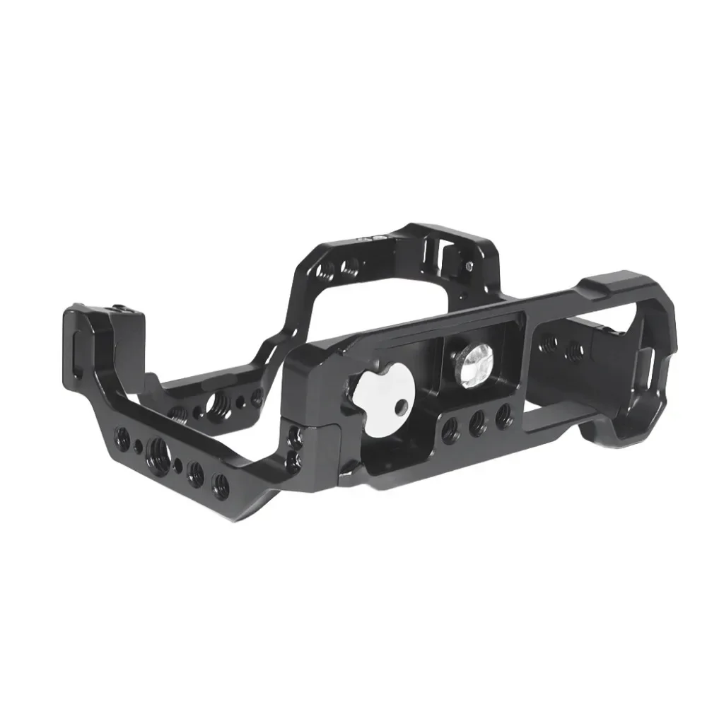 قفص كاميرا R50 متوافق مع جهاز فيديو ألومنيوم Canon EOS R50 مقاس 1/4 بوصة وخيوط 3/8 بوصة جهاز فتحات ARRI #4