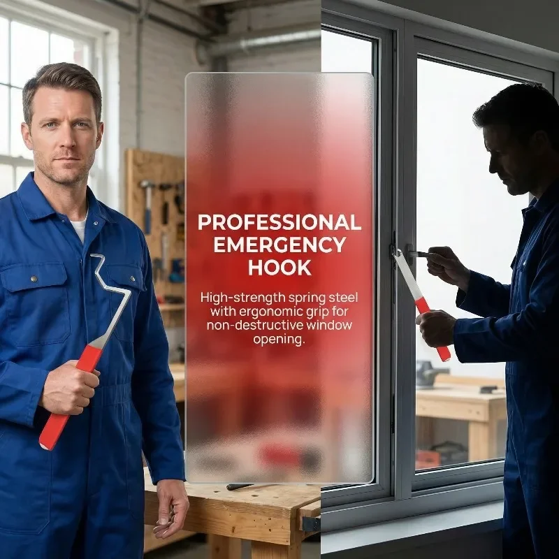 

Non-slip Compact Casement Windows Unlocking Tool Stainless Steel Lock Picking Set Professional Door Open Keys Tool (1 Set)