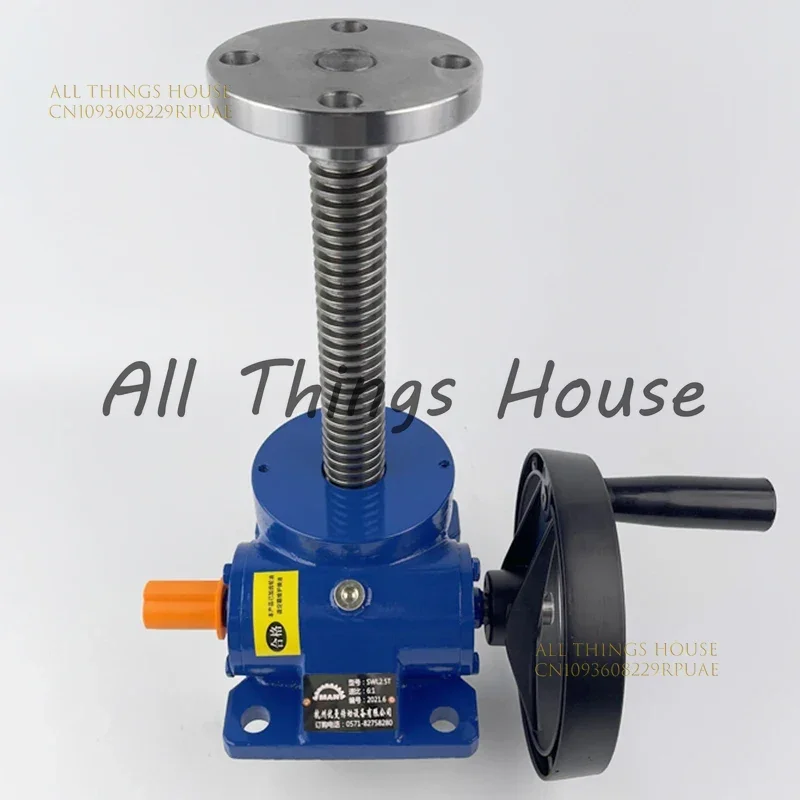 

Ручной винтовой подъемник с рукояткой SWL, редуктор SWL1T/2.5T, винтовой подъемник, малая ручная подъемная платформа