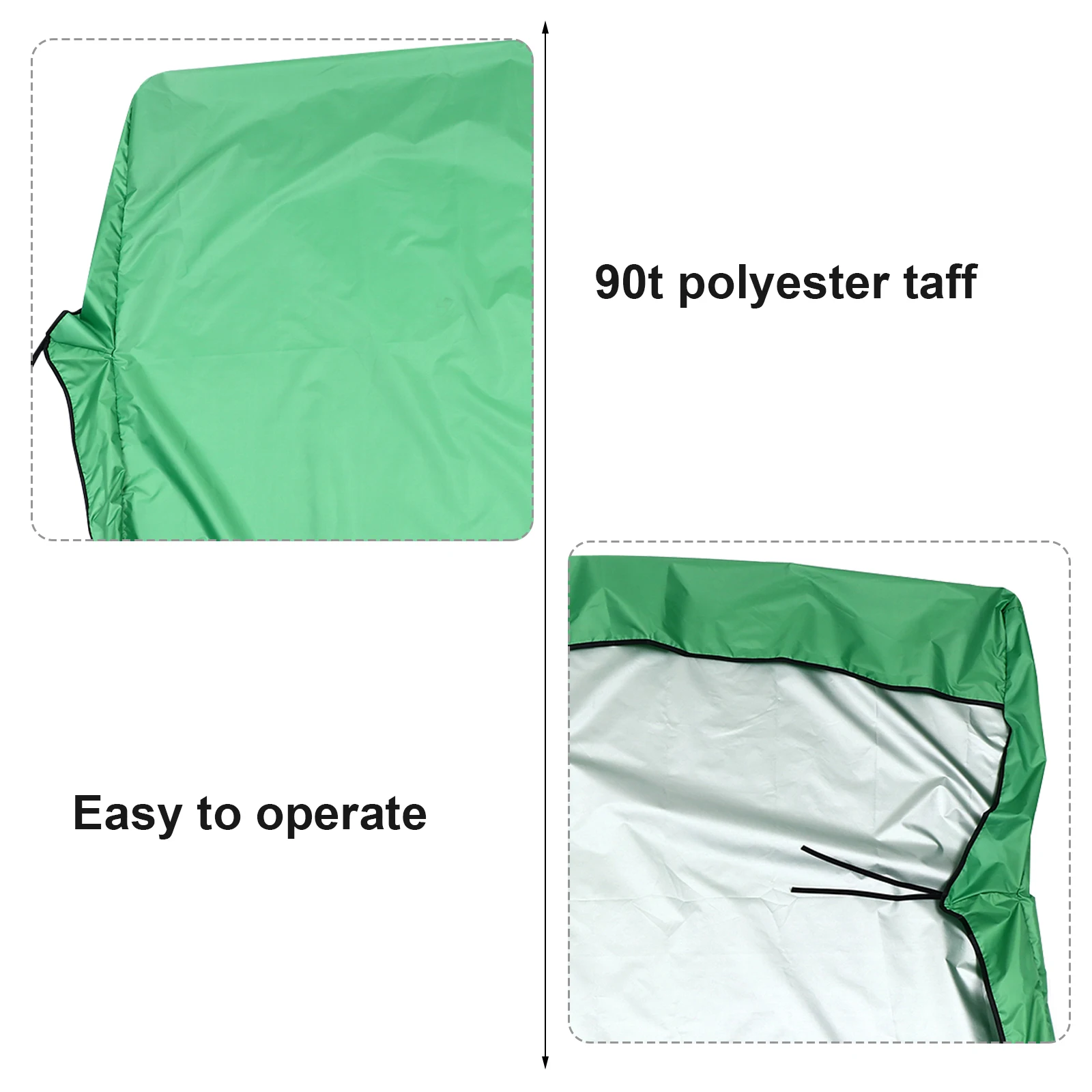 

Outdoor Swing Seat Cover Waterproof Dustproof UV Protection 190T Polyester Durable Beach Chair Garden Seating Covering