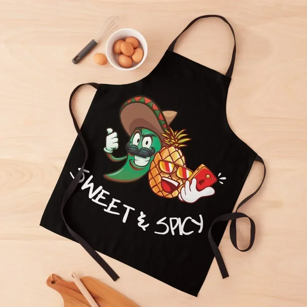 Sweet and spicy Apron Kitchen Front Home Utensils Waterproof Kitchen For Women Kitchen Things Apron