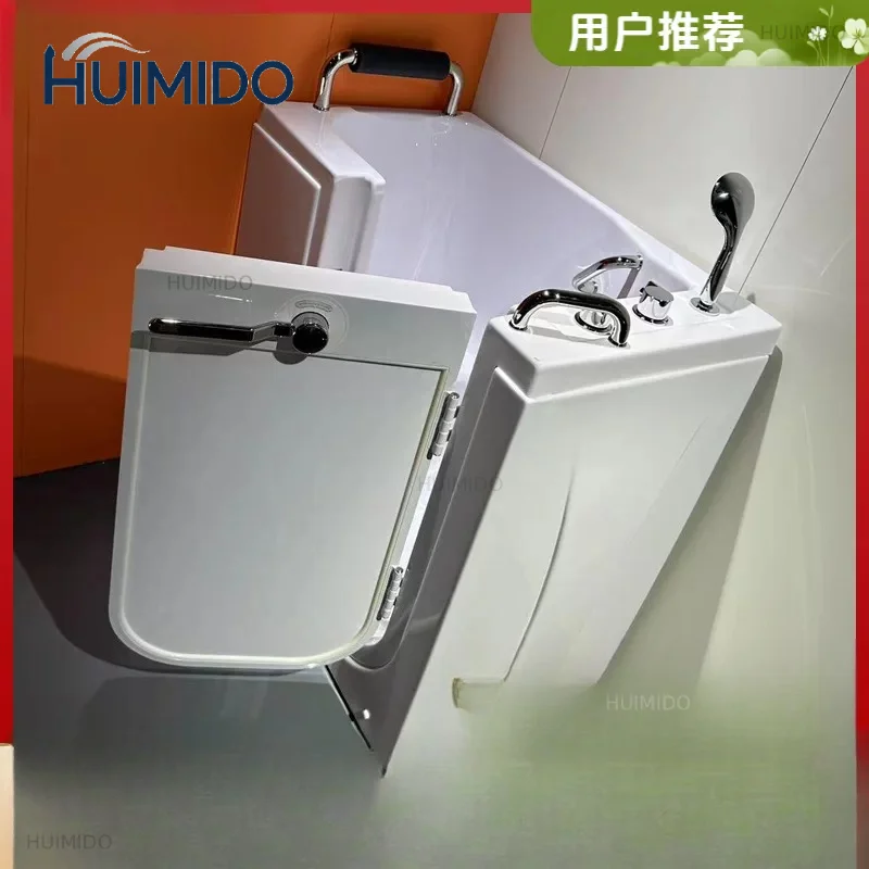 Qianshengjia elderly cylinder barrier-free side door walk-in home seated acrylic Jacuzzi constant temperature intelligent
