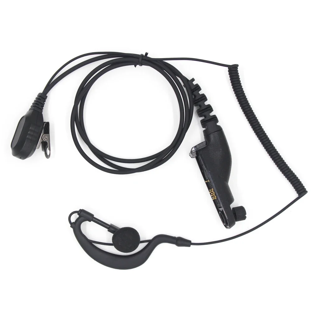 PTT G-Shape Earpiece Headset MIC for Motorola MTP6550 MTP850S XIR P8268 P8200 APX4000 APX2000 APX6000 DP4800 DP3400