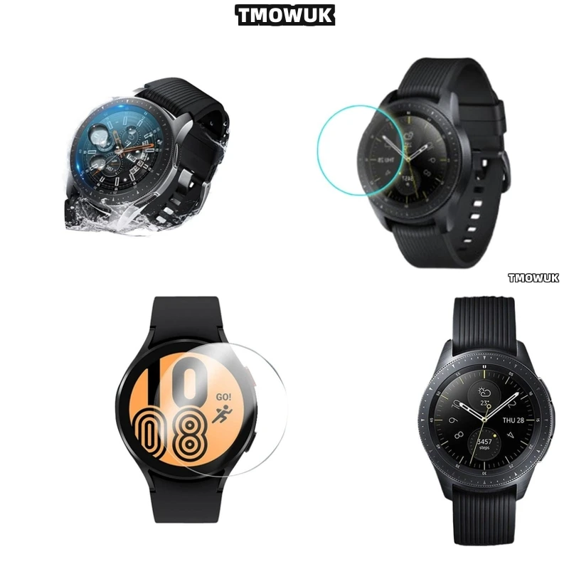 

For Samsung Gear Sport Gear 2 3 4 zero Full Coverage Tempered Glass Screen guard 9H Hardness Anti-Scratch Thin