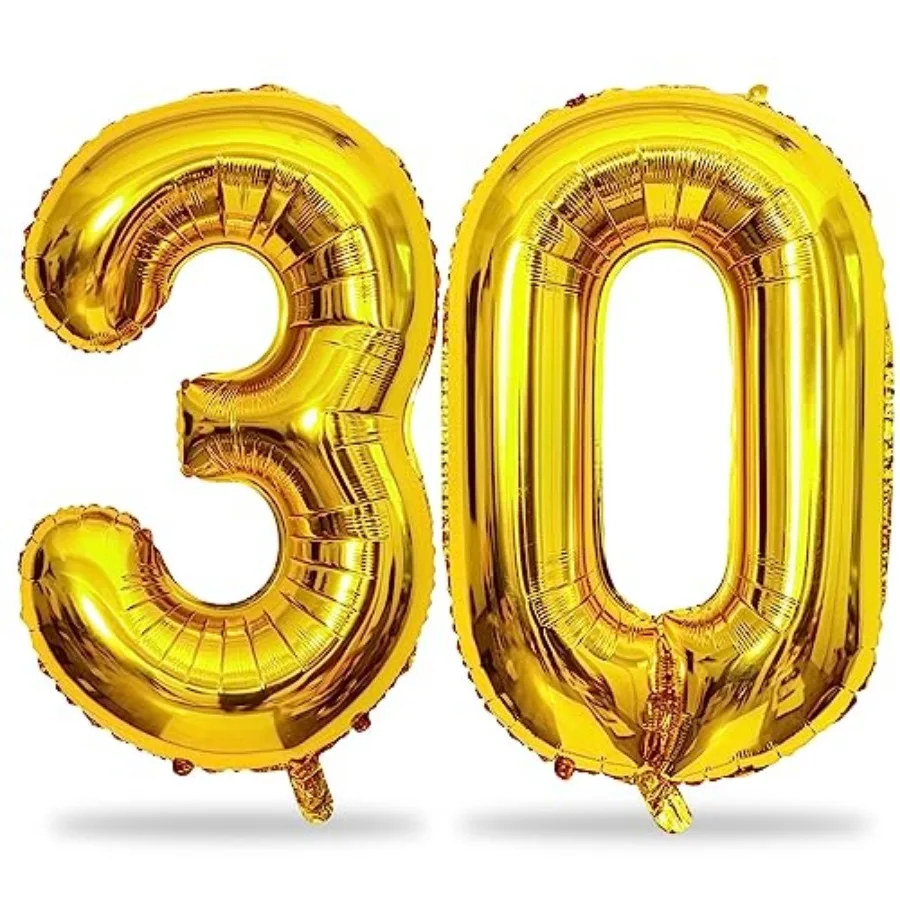 

Balloons, Inch Mylar Foil 3 and 0 Balloons for Women, Self Inflating 30th Birthday Balloons for 30 Year Old Men Anniversary Bir