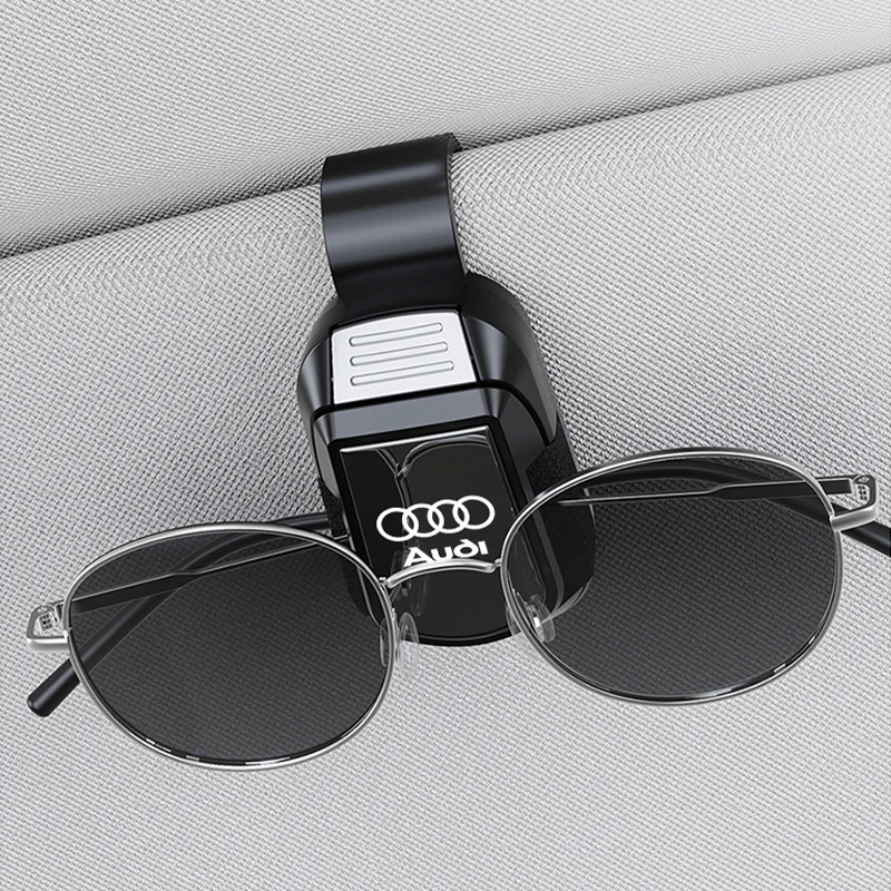 

Держатель для очков и карт на солнцезащитный козырек для автомобилей Audi (для моделей Sline, Q5, A8, Q1, A1, A2, Q7, A4, A5, A6, A7, A3, Q4, B6, Q2, Q3, Q8, B9, Q6)