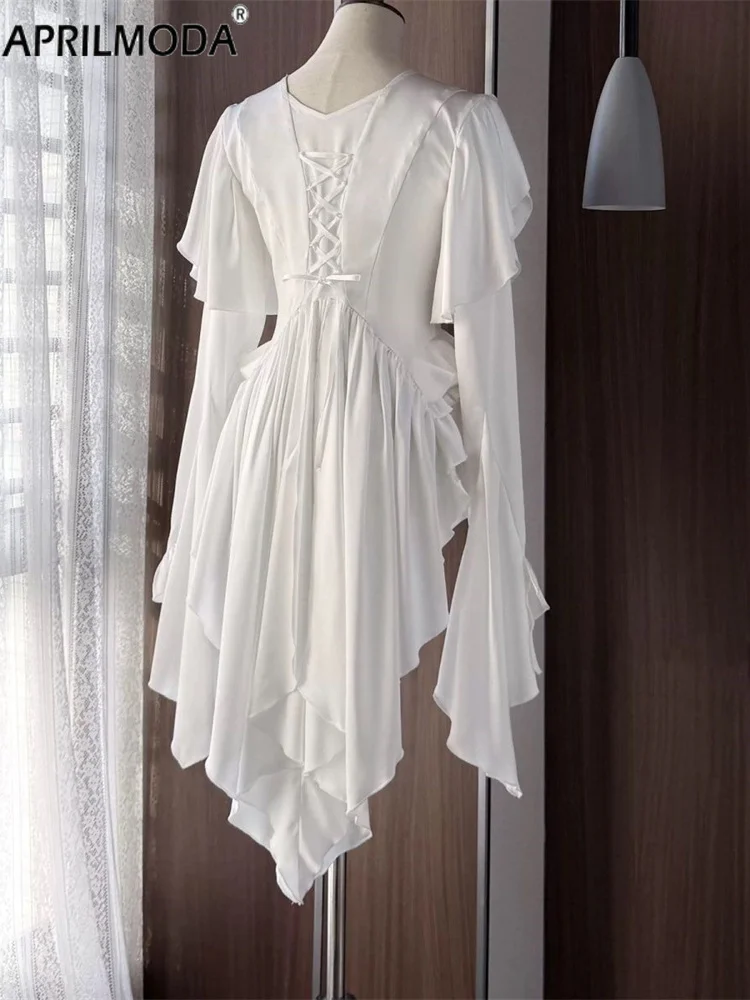 Camicia Steampunk giapponese vittoriana vintage Lolita Trailing Donna Camicette autunnali gotiche bianche nere Top retrò casual estetico