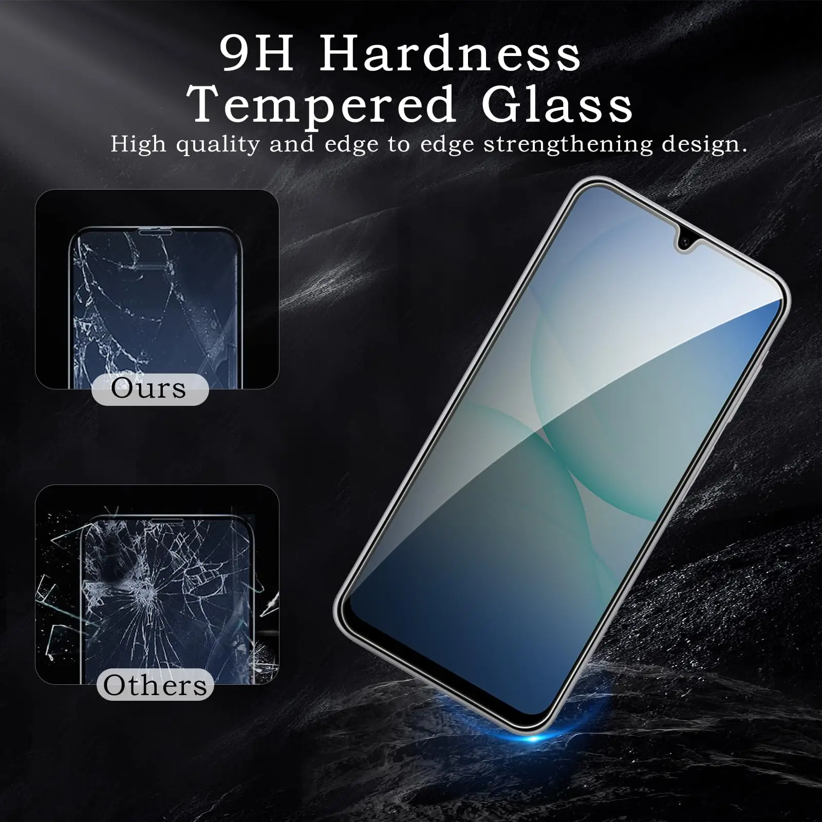 Anti-Spionage-Displayschutz für Samsung Galaxy A17 4G 5G, Privatsphäre 9H, gehärtetes Glas, kratzfest, Peep-Hülle – Detail 5