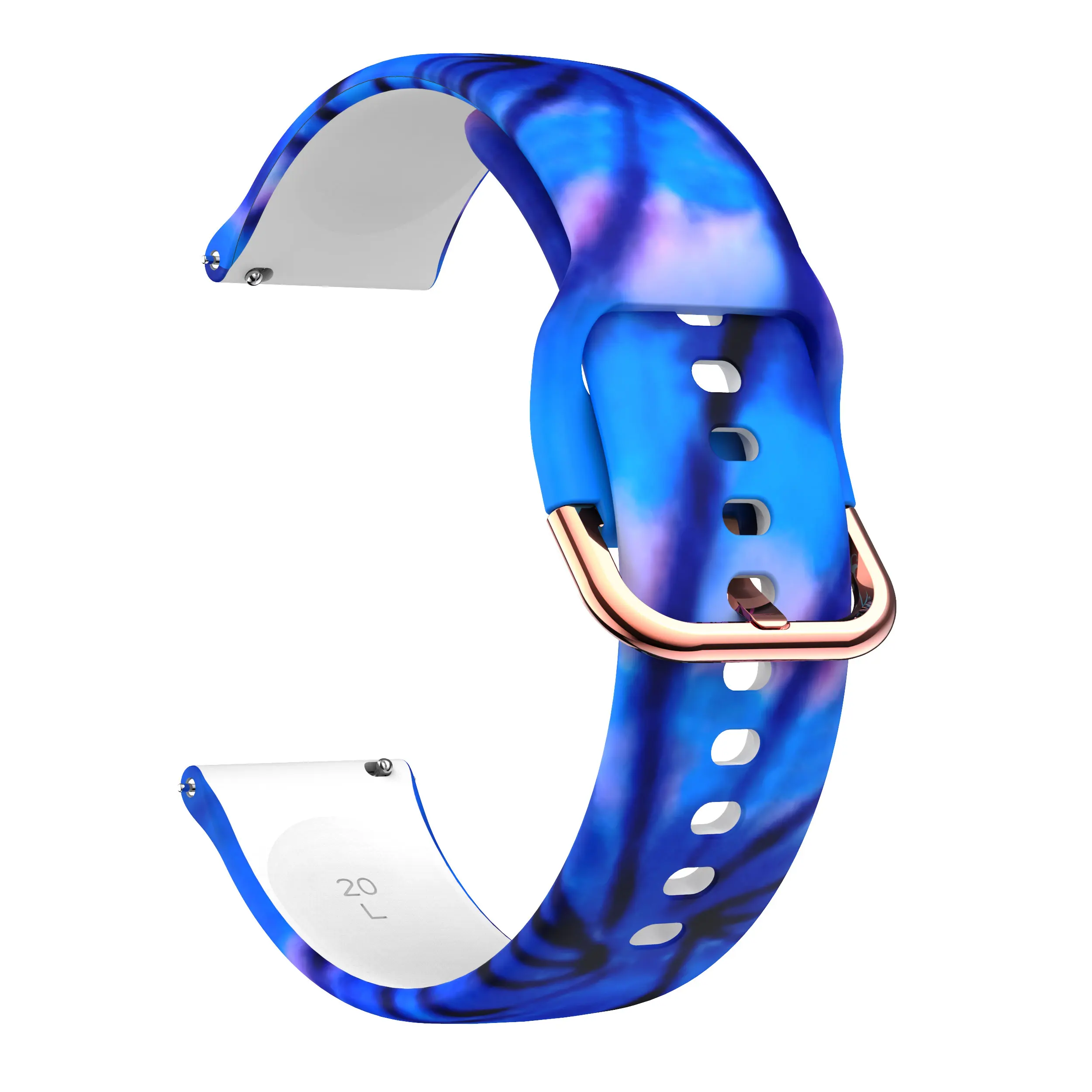 Feather Printed strap for Amazfit GTS 3 2 2E 2mini Romantic silicone strap for Amazfit GTR Mini Official Band for Amazfit Active