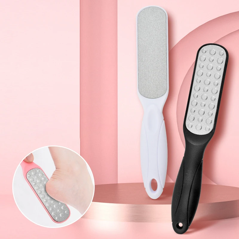 Pedicure Tools Heel Scratcher Files Artifact Exfoliating Calluses Brush Stainless Steel Foot Sharpening Double-sided Pedicura